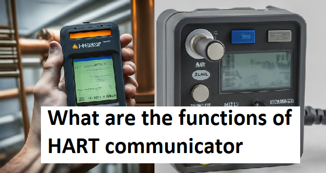 What are the functions of HART communicator?