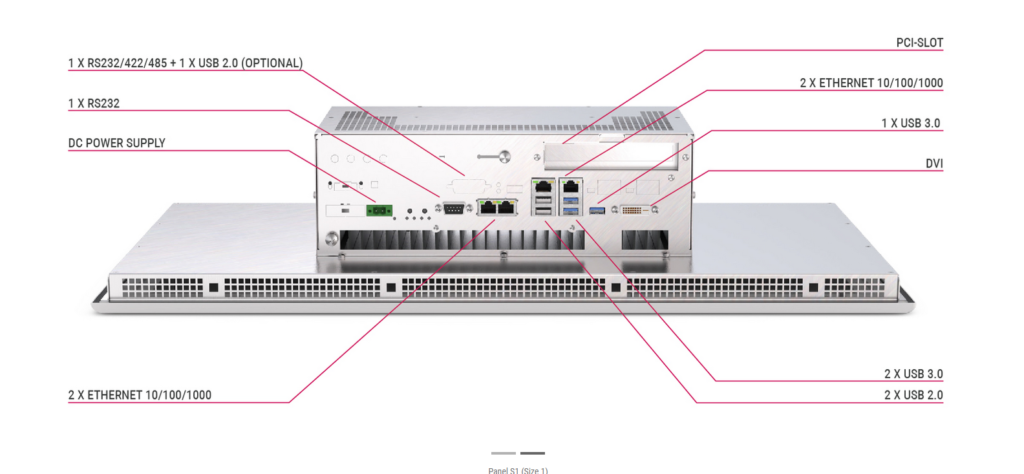 KEB c6 p34 industrial pc panel s1 port image