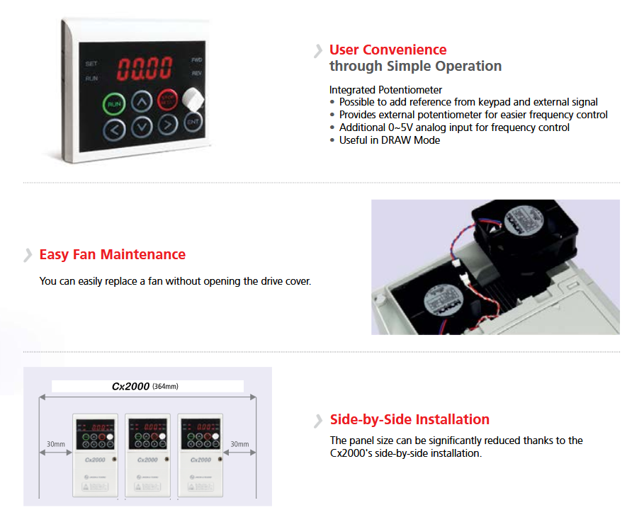 L&T CX2000 Drive features image