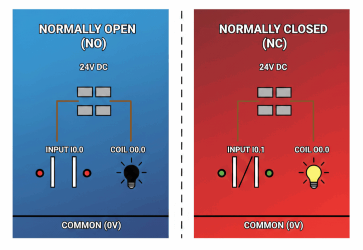 Understanding PLC NC and NO Contacts