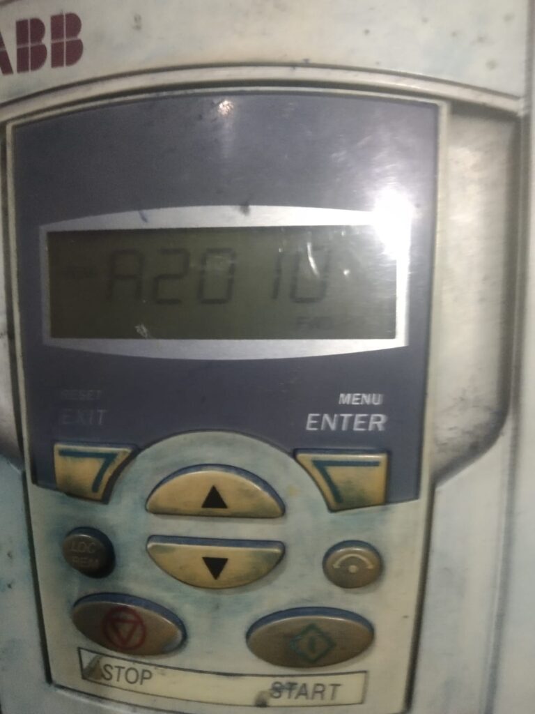 ABB ACS550 Alarm A2010 (Motor Temp)