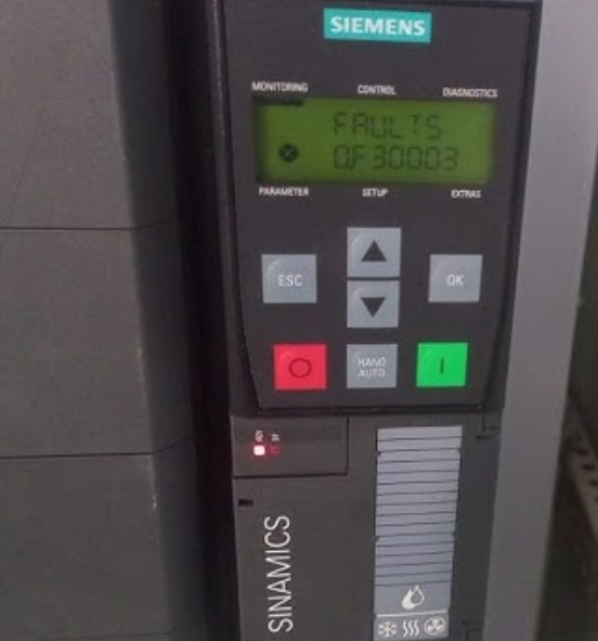 Siemens SINAMICS G120 Fault F30003 DC Link Undervoltage