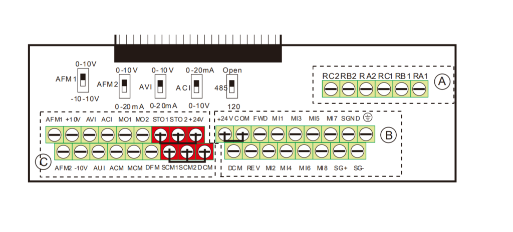 delta c2000 control terminal wiring image
